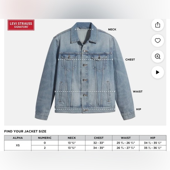 Levi Strauss Signature Women's Relaxed
Trucker Jacket - Picture 6 of 6